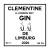 etiket van gin clementine de limburg
